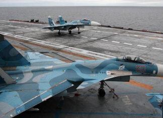 Россияне впервые показали на видео палубный истребитель Су-33 через несколько секунд после падения в Средиземное море при попытке посадки на авианесущий крейсер «Адмирал Кузнецов»