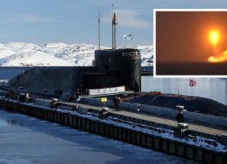 Российская атомная субмарина К-114 «Тула» совершила пуск баллистической ракеты третьего поколения SS-N-23 Skiff с максимальной дальностью более 11 000 км