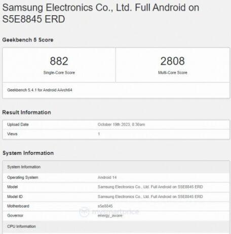 Samsung Galaxy A55 засветился в GeekBench – будущий хит, который должен уничтожить любовь к китайским смартфонам