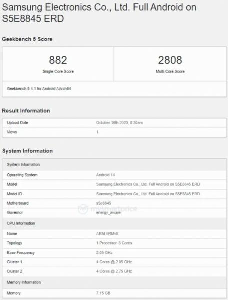 На GeekBench появился Samsung Galaxy A55 — будущий хит, который разрушит любовь к китайским смартфонам