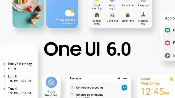 Официально анонсирован Samsung One UI 6.0 с новыми функциями и новым шрифтом