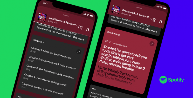 Spotify начинает добавлять в подкасты автоматически генерируемые расшифровки