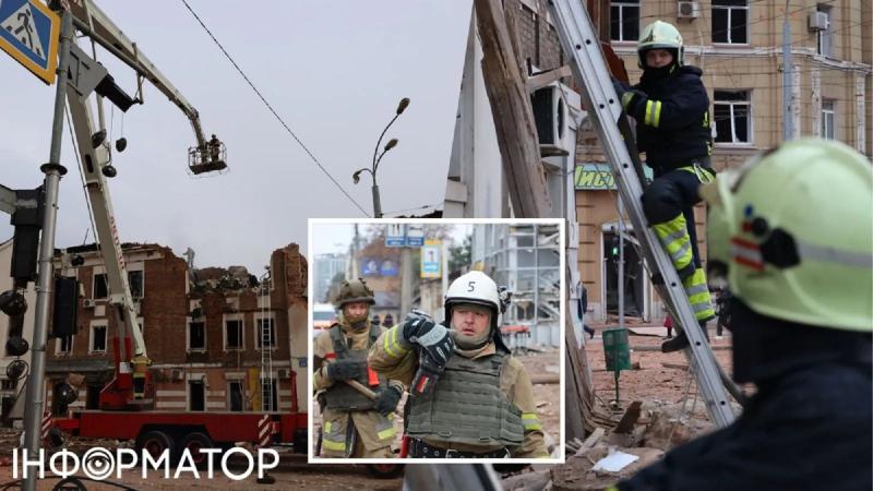Российский удар по Харькову: поисковая операция завершена, полиция показала в первые минуты после удара по жилому дому