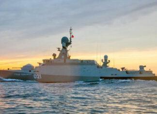 Украинские надводные беспилотники Sea Baby поразили российский ракетоноситель «Буян-М» в Чёрном море