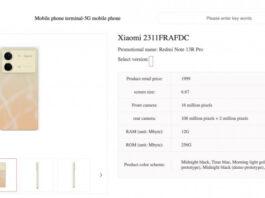 Дизайн и характеристики Xiaomi Redmi Note 13R Pro «засветил» китайский оператор связи