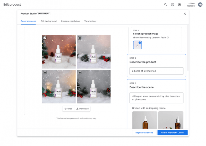 Google представляет генеративные рекламные инструменты искусственного интеллекта для создания изображений продуктов