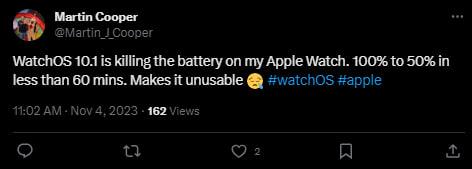 Критическая ошибка! Apple пообещала исправить проблемы с перегревом и быстрым разрядом воды в Apple Watch в следующем обновлении watchOS﻿