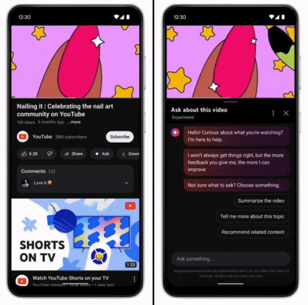 Мы этого ждали: YouTube тестирует искусственный интеллект, который позволяет задавать вопросы по видео и обобщать комментарии