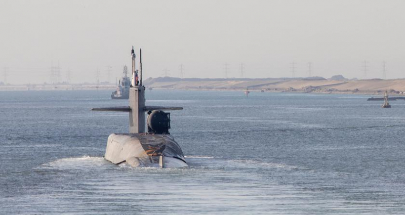 Американская атомная подводная лодка типа «Огайо» со 154 крылатыми ракетами «Томагавк» дальностью до 2500 км прибыла на Ближний Восток