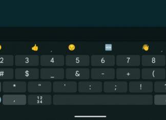 Переключение Gboard на плавающую клавиатуру в горизонтальном положении