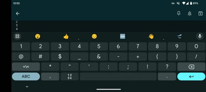 Переключите Gboard на плавающую альбомную клавиатуру