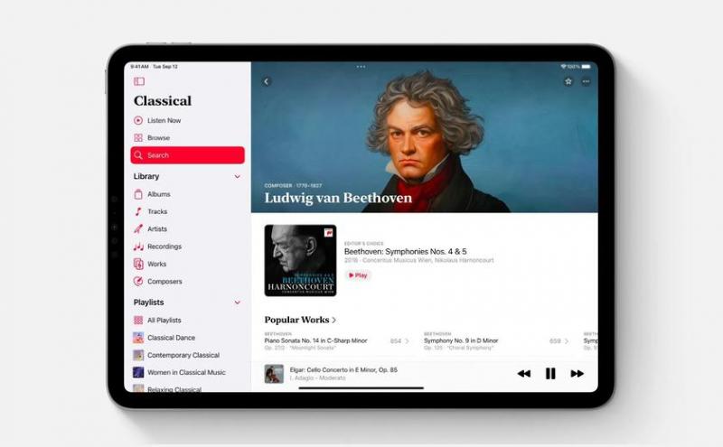 Приложение Apple Music Classical теперь доступно для iPad