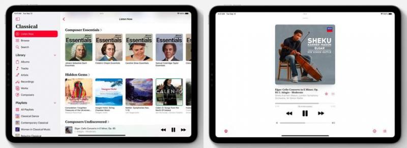 Приложение Apple Music Classical теперь доступно для iPad