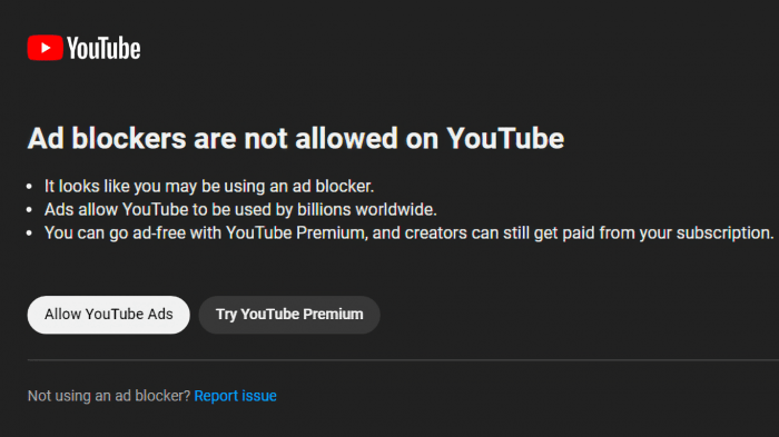Защита от блокировки рекламы на YouTube расширяется и теперь охватывает весь мир