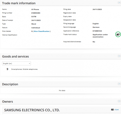 Samsung «эйайфон» против айфона – компания зарегистрировала бренды AI Phone и AI Smartphone