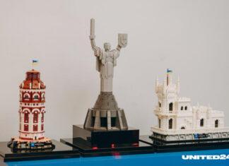 UNITED24 представила достопримечательности Украины из кубиков LEGO — Украину-Мать, мариупольскую водонапорную башню и «Ласточкино гнездо»