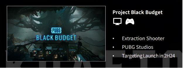 В 2024 году издательство Krafton выпустит шутер Project Black Budget во вселенной PUBG. В разработке находится несколько крупных релизов, включая новую часть Subnautica