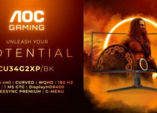 AOC Gaming CU34G2XP/BK – игровой WQHD-монитор с частотой обновления 180 Гц стоимостью £339