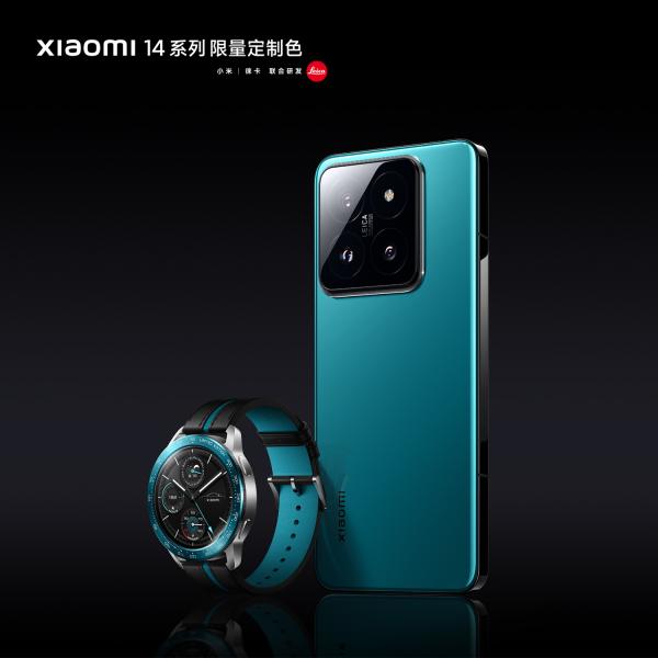 Флагманы Xiaomi 14, Xiaomi 14 Pro и умные часы Xiaomi Watch S3 получили специальные версии в цветах, как у электромобиля Xiaomi SU7