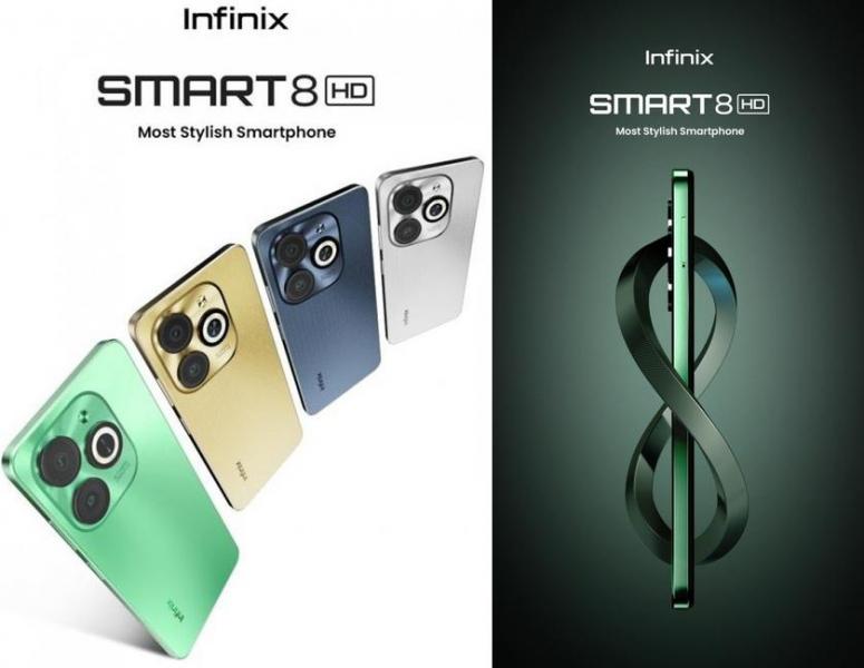 Infinix Smart 8 HD — бюджетный смартфон с дизайном Apple iPhone 15 Pro стоимостью $75