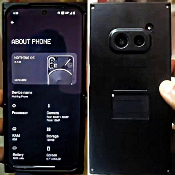 Технический образец Nothing Phone (2a) в корпусе с двойной камерой на 50 Мп уже доступен в сети