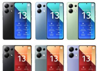 Изображения всех пяти глобальных моделей Redmi Note 13 появились в сети накануне запуска 4 января