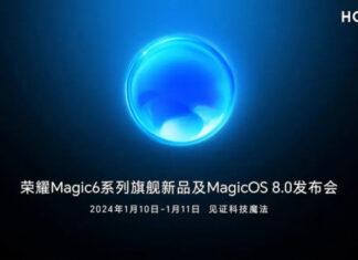 Компания Honor опубликовала дату презентации серии Honor Magic 6 и MagicOS 8.0 – 10-11 января