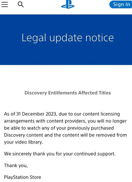 Критика подействовала: Sony не будет удалять медиапроекты Discovery Channel из каталога PlayStation
