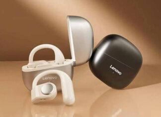 Lenovo представила TC3401: TWS-наушники открытого типа с Bluetooth 5.3 и автономностью до 30 часов