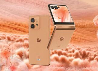 Motorola представляет Razr 40 Ultra и Edge 40 Neo в расцветке Peach Fuzz — это цвет 2024 года по версии Pantone