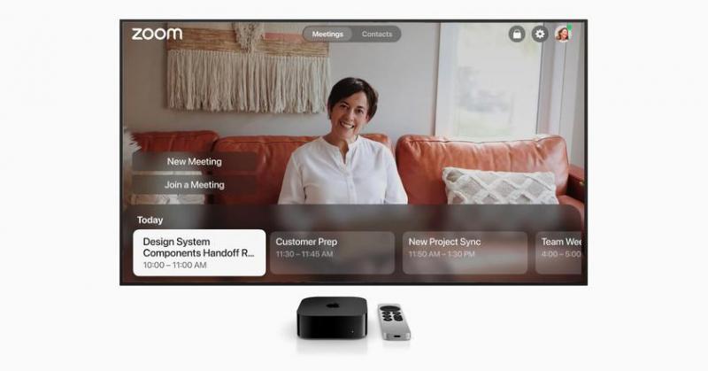 Приложение Zoom с поддержкой камеры непрерывности теперь доступно на Apple TV 4K