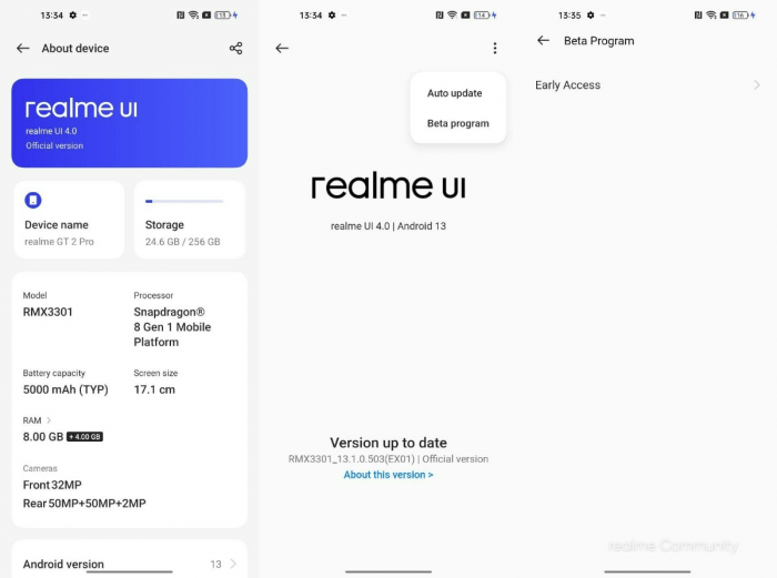 Realme GT Neo 3 получает бета-версию Realme UI 5.0 на базе Android 14 – как обновиться для нетерпеливых?