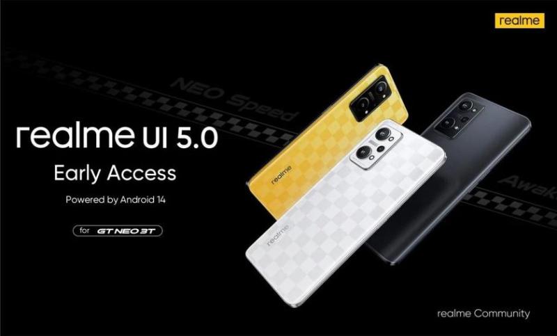 realme GT Neo 3T получает бета-версию Realme UI 5.0 с операционной системой Android 14