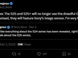 Samsung может отказаться от собственных датчиков камеры в пользу Sony в Galaxy S25