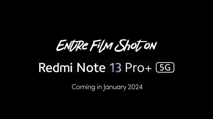 Xiaomi India анонсировала глобальный выпуск Redmi Note 13 Pro+ в январе 2024 года