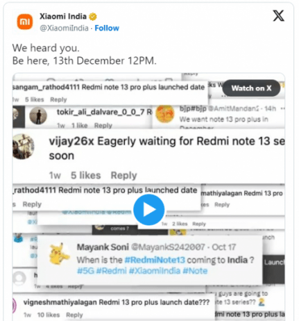 Xiaomi India щось скаже про глобальні Redmi Note 13 завтра – офіційне оголошення