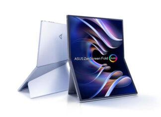 CES 2024: ASUS представила монитор ZenScreen Fold OLED MQ17QH с гибким OLED-дисплеем на 17.3″