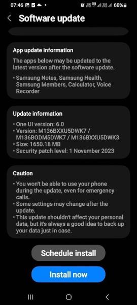 Еще один бюджетный смартфон от Samsung начал получать стабильную версию Android 14 с One UI 6.0