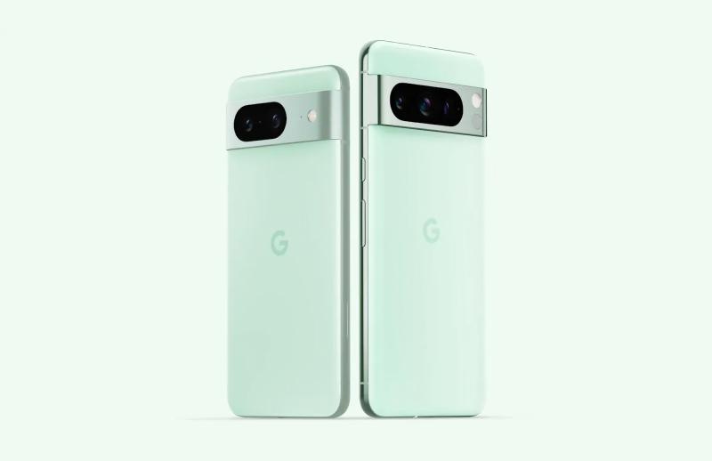 Google представила Pixel 8 и Pixel 8 Pro мятного цвета