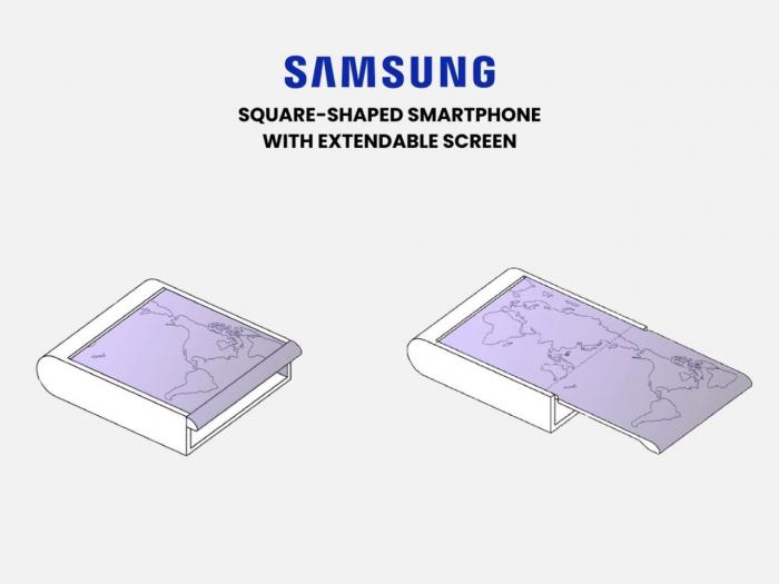 Новый патент Samsung показал интересный смартфон с выдвижным дисплеем