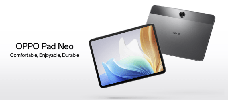 OPPO Pad Neo: 11-дюймовый дисплей с частотой 90 Гц, чип MediaTek Helio G99 и аккумулятор емкостью 8000 мАч с зарядкой 33 Вт за $260