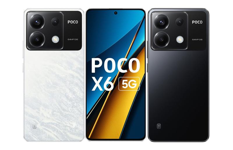 POCO X6 5G: упрощенная версия POCO X6 Pro с чипом Snapdragon 7s Gen 2