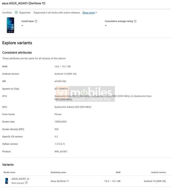 Подтверждено: ASUS Zenfone 11 будет работать на чипе Snapdragon 8 Gen 3