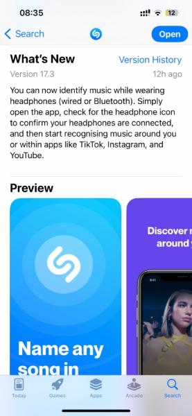 Пользователи iPhone и iPad теперь могут использовать Shazam для идентификации песен в приложении, не снимая наушников