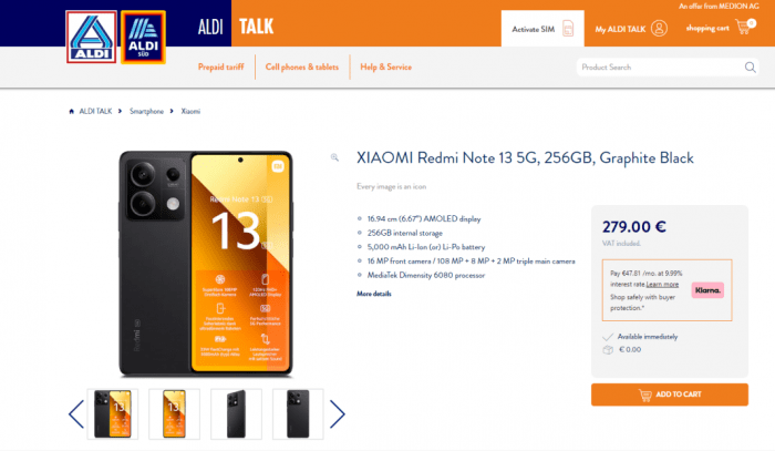 Стала известна цена Redmi Note 13 5G: потрясающие 229 евро за базовую версию