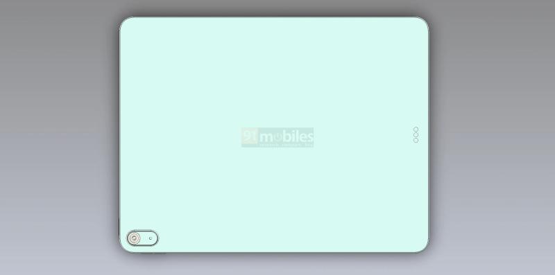 Touch ID, порт USB-C и большой экран: 12,9-дюймовый iPad Air в CAD-рендеринге