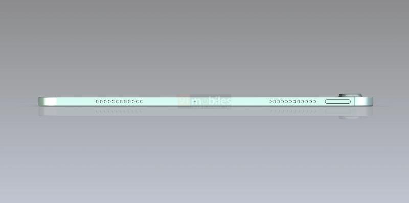 Touch ID, порт USB-C и большой экран: 12,9-дюймовый iPad Air в CAD-рендеринге