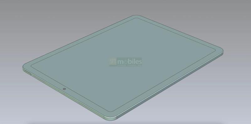 Touch ID, порт USB-C и большой экран: 12,9-дюймовый iPad Air в CAD-рендеринге