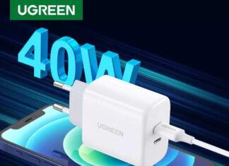 Зарядное устройство UGREEN c двумя портами USB-C и мощностью 40 Вт можно купить на Amazon со скидкой 26%