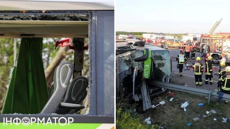 В Германии разбился автобус с 54 пассажирами, в том числе с украинцами